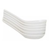 Ebros Gift Contemporary Glossy Finish White Melamine Asian Soup Spoons