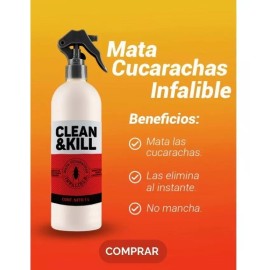 Clean&Kill Mata Cucarachas Infalible Clean & Kill 480 Ml Pet Friendly