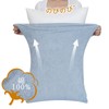 (100% Premium Natural Cotton, 3D Stretchable) Pillowcase, Toweling Fabric, Thick