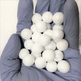 200 Opaque Solid WHITE 16mm 5/8" Inch Glass Marbles Replacement Chinese Checker