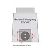 12V AC Power Supply/Transformer AC/AC Waterproof IP67 for Outdoor Use