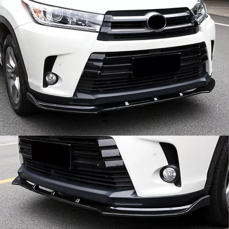 MUTUSAISI Gloss Black Front Bumper Lip Spoiler Splitter Fit For