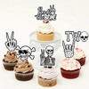 36Pcs Bad Two The Bone Cupcake Toppers Bad 2 The