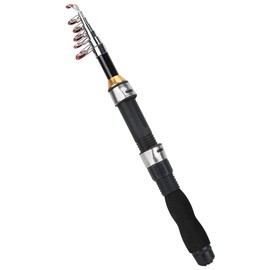 Sea Fishing Rod EAV Handle Small Durable Reel Seat Compact Rod Throwing Rod Explosion-proof Ring Ceramic Guide Short Pole Ice Fishing Rod Mini Saltwater Fishing Tool (1.5M)