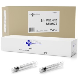 Case - 3mL Luer Lock Syringe - Sterile with Individually Sealed - 900 Syringes (9 Boxes x 100pk)