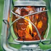 Tokyo Crafts Oil Lantern Globe Hammered Amber Shade for Feuerhand