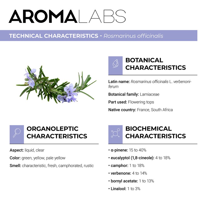 BIO - Rosemary VERBENONE Essential Oil - 10mL - 100%