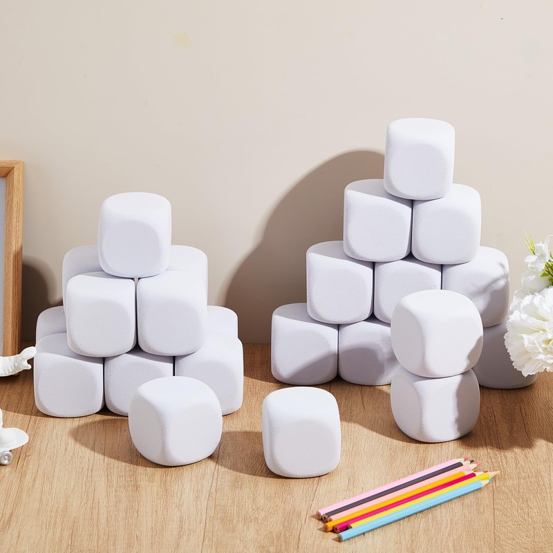 Deekin 25 Pcs Back to School 2.5 Inch White Blank
