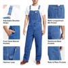 HISEA Men's Denim Bib Overall, Mens Relaxed Fit Overall Midweight