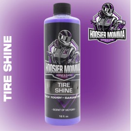Hoosier Momma 16oz Car Tire Shine - Long-Lasting, High-Gloss Formula Enhances Tires with a Wet-Look Shine - Repels Dirt & Protects Rubber - Easy Spray-On for a Showroom Finish + Air Freshener (3-Pack)
