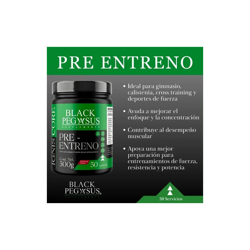 Creatina Monohidratada Birdman Pre Entreno Black Pegasus