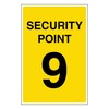 V Safety Security Point 9 100 x 150 mm -