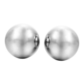 IWOWHERO Handheld Body Massage Tool 2pcs Stainless Steel Health Exercise Balls for Hands Trigger Point Massage Ball
