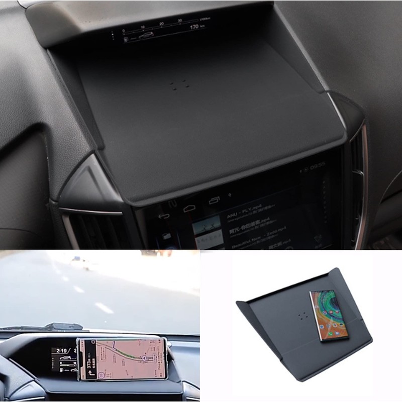Partools Subaru Forester Dashboard Mat, Anti-slip, Rubber Mat, Smartphone Holder,