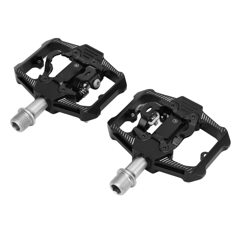 Dual Function Bicycle Pedal Flat Clipless Cleats 3 Sealed Bearings