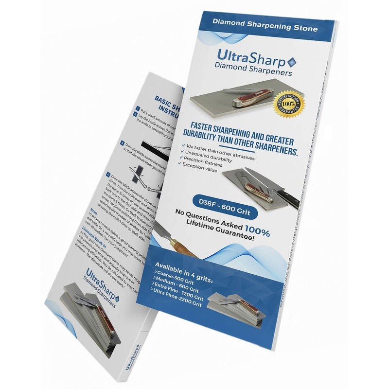 Ultra Sharp Diamond Sharpening Stone Set - 600 & 1200