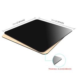 TzezFoz 8"x8" Black & White Reflective Display Table Riser Backdrops for Product Photography, 20x20cm Backdrop Display Board for Product Table Top Photography Shooting (2PCS)