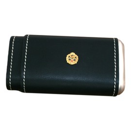Royal Hampshire Cigar Tube Leather Covered Black Case With Cedar Lining In Gift Box ME63
