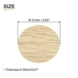 DTGN 21mm(Dia) Screw Hole Cover Stickers - 3Sheet 162pcs - Good for Furniture Wardrobe Chair - PVC Waterproof Hole Caps - Light Khaki