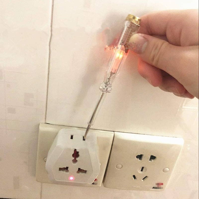 Fielect Tester Screwdriver, Voltage Tester Light Circuit Tester Electric Test