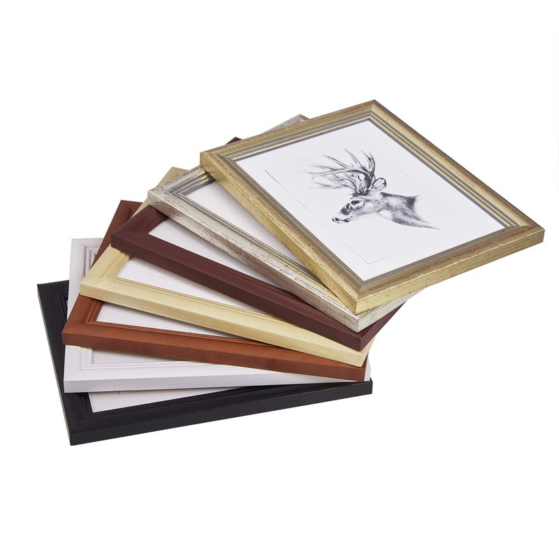 Woltu Picture Frame Artos Style Wood Frame, Photo Gallery Glass