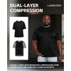 Liebster Men’s Dual-Layer Compression T-Shirt – Invisible Slimming, Gynecomastia Shapewear