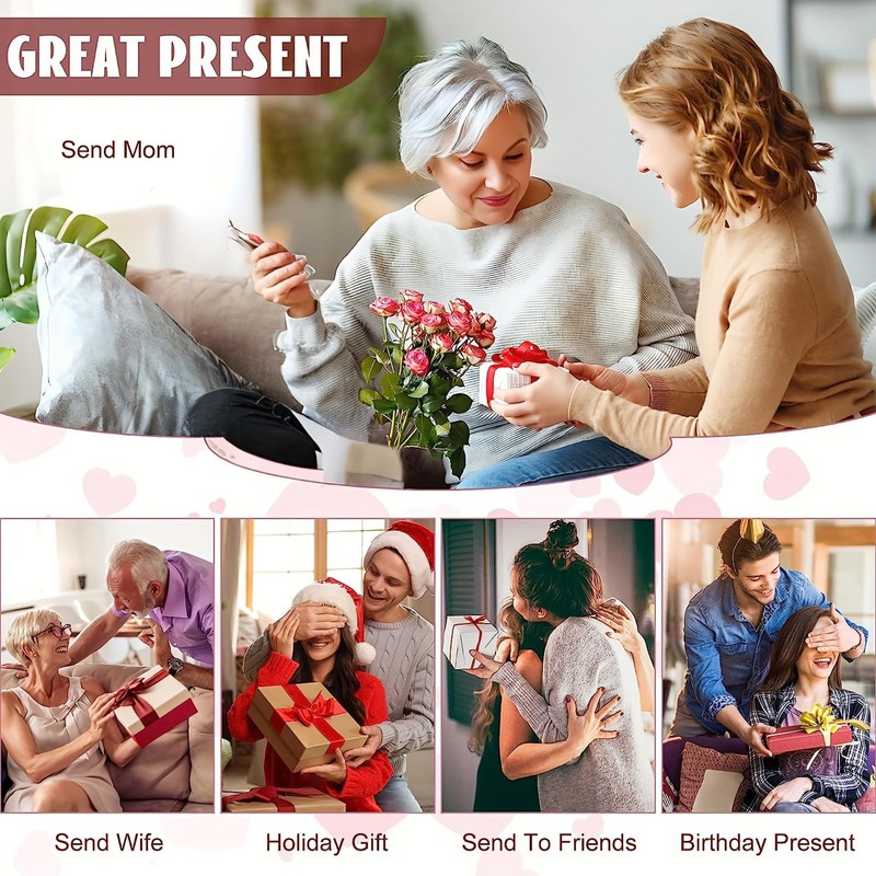 BDSHUNBF Pack of 30 Christmas Miniature Ornaments Mini Christmas Small