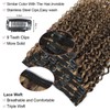 Urbeauty Natural Curly Hair Extensions Clip in Human Hair Triple