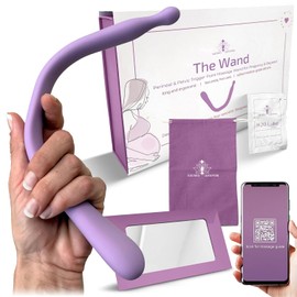 Sacred Weapon ™ Herramienta de masaje perineal para la preparación al parto y un parto suave | Silicona de grado médico sin vibración | 2 en 1 para la liberación de la fascia y los puntos gatillo | Di