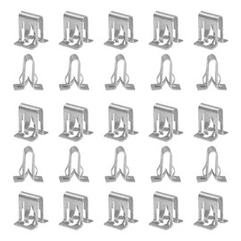 25 PCS Interior Trim Clips Aluminium Moulding Fastener Clips Rivet Push Clips Kit Replaces # 15748479 1/2" X 5/8" Compatible with 1994-2017 GM Cars & Trucks