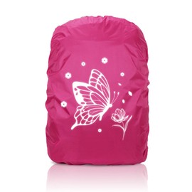 Rain Cover Backpack, 35L Rain Cover School Bag, Reflective Backpack Cover, Waterproof, Rain Cover Backpack, Reflector Backpack Cover, Backpack Rain Cover for Boys Girls Beginners to School