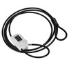 GIYO Anti theft 4-Digit Password Zinc Alloy Lock Steel Cable