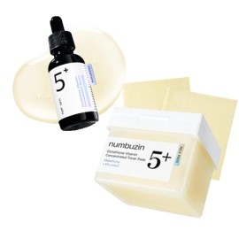 Numbuzin [Numbuzin]No.5+ Glutathione Vitamin Serum & Pad Set