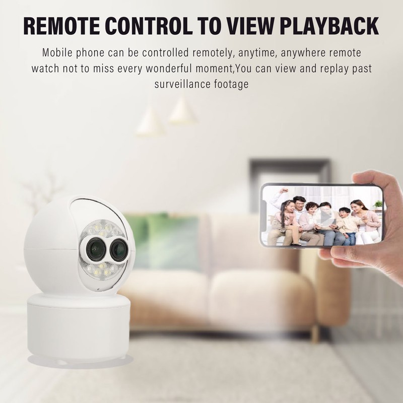 1080P HD Dual Lens Security Camera Wireless WiFi Security Camera