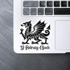 Medium 100mm 'Welsh Dragon' Permanent Sticker Decal for Cars/Windows/Bins/Walls etc