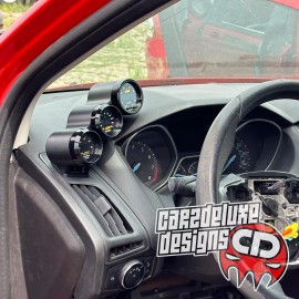 CARZDELUXE Triple gauge pod mount for 2012-2018 Focus ST RS functional defrost vent