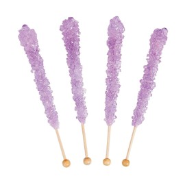 Fun Express - Lavender Rock Candy Pops (dz) for Wedding - Edibles - Sucker & Pop - Suckers & Lollipops - Wedding - 12 Pieces
