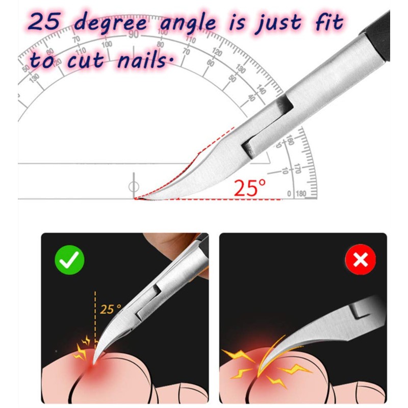 Toenail Clippers for Thick or Ingrown Toenails - YEESAM Precision