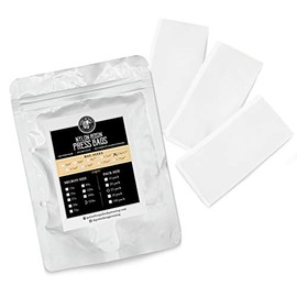 Gutenberg's Dank Pressing Co 2.5x4.5 inch premium rosin bags 25-50 Packs | rosin press bags | dab press nylon micron bags | All Micron Sizes (25-Pack, 220 Micron)