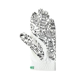 GOLFSKIN Golf Gloves for Men Italian Flag Design (Medium)