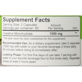 Nutrakey Creatine Monohydrate Capsules, Ultra-micronized Formula for Maximum bioavailability