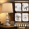 BOWOBO Bedside Lamps Set of 2, Farmhouse Lamps with USB