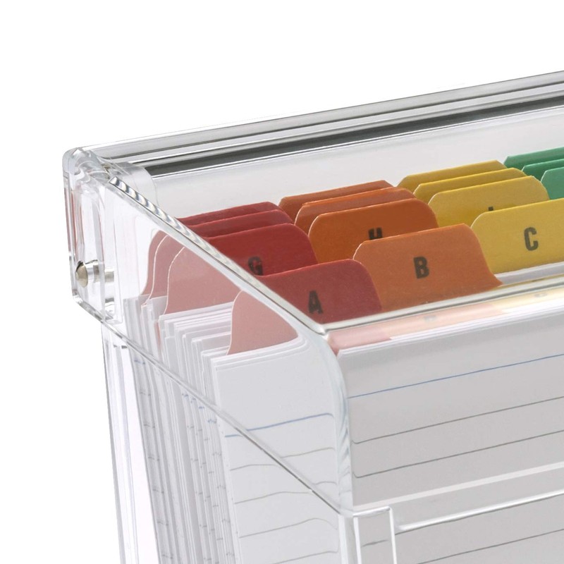 OSCO Clear Acrylic Index Box | Small | A to