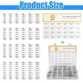 420 Stück Druckfedern Sortiment, Edelstahl Spiralfeder Druckfeder Sortiment Set 24 Größen Spring Assortment, Länge 10mm 15mm 20mm 30mm, Durchmesser 5mm 6mm 7mm Für DIY Craft Repair