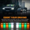 XRIDONSEN 34 inch Amber Green White Emergency Visor Strobe Lights