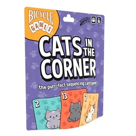 Bicycle Cats in the Corner Card Game – Family-Friendly Strategy Card Game for Kids, Teens & Adults, Easy-to-Learn Gameplay, Fun Cat-Themed Game Night Activity