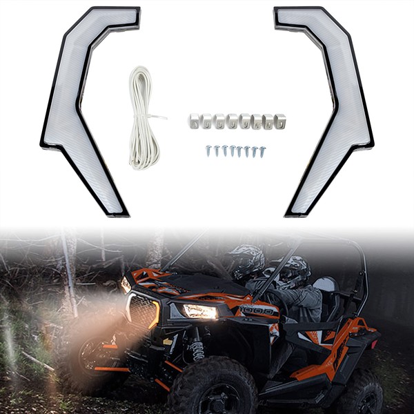 SAUTVS Grille Accent Fang Lights for RZR 1000 XP, Turn