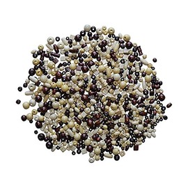 Creation Station CT2299 New Wooden Beads 200-Piece in Assorted Styles, Brown, Medium