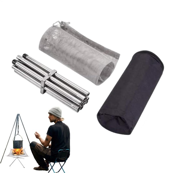 Outdoor Fire Pits - Portable Stainless Steel Mesh Fire Pit