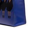 Pardon My Fro Tribe Blue, Faux Pebbled Leather Tote Bag,